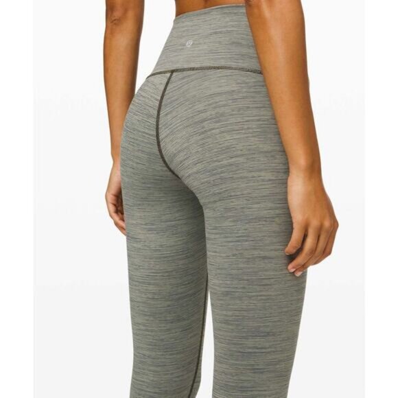 LULULEMON Wunder Under High Rise Tight 28" 6 Wee Are From Space Sage Dark Olive - Picture 4 of 10